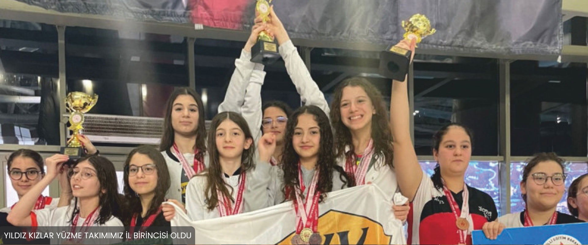 YILDIZ KIZLAR YÜZME TAKIMIMIZ İL BİRİNCİSİ OLDU