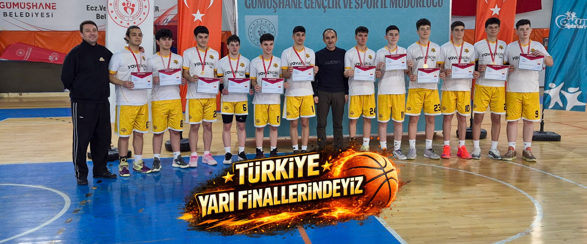 Yavuz Kolej Lise Basketbol Takımı Türkiye Yarı Finallerinde!