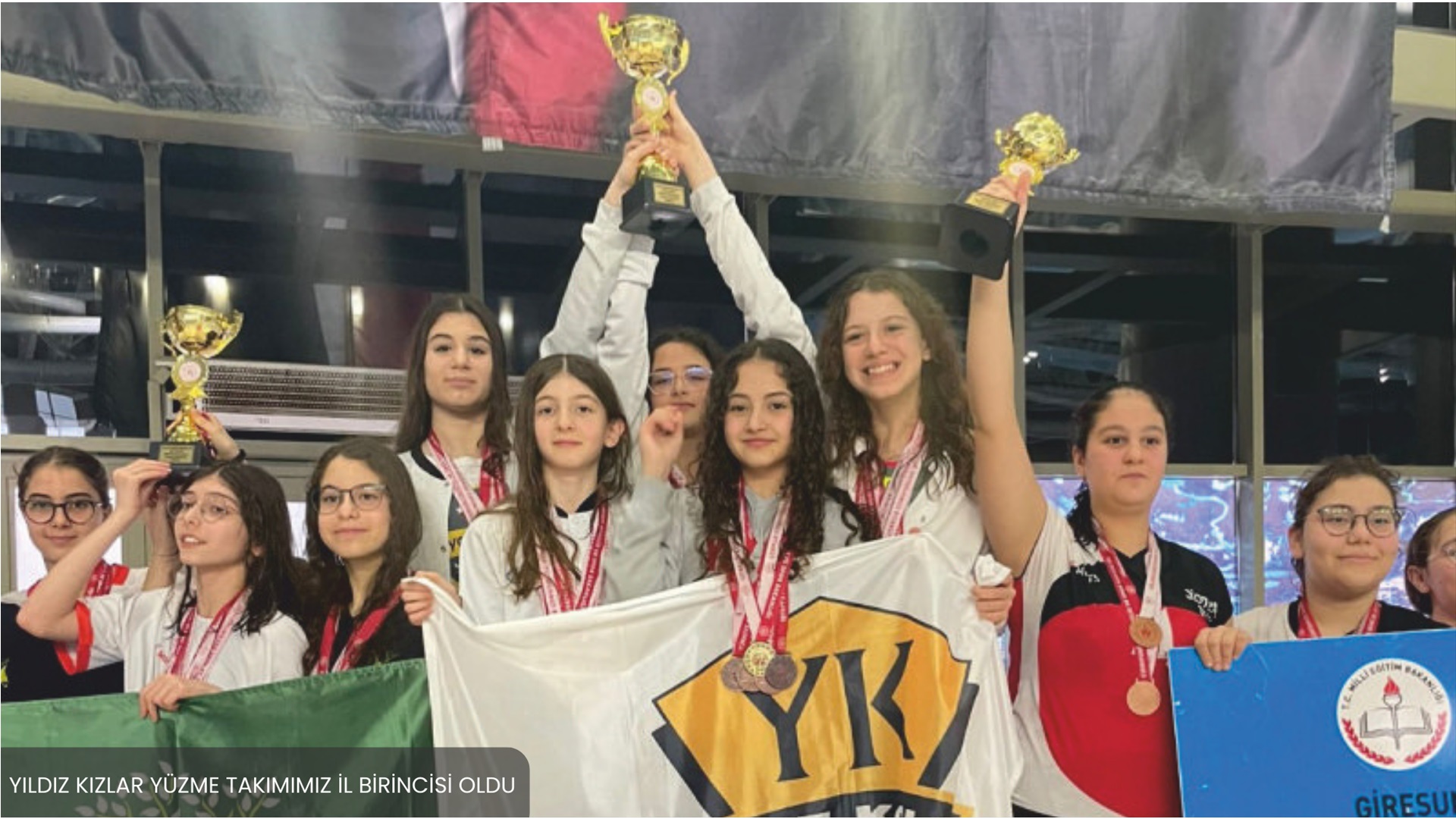 YILDIZ KIZLAR YÜZME TAKIMIMIZ İL BİRİNCİSİ OLDU